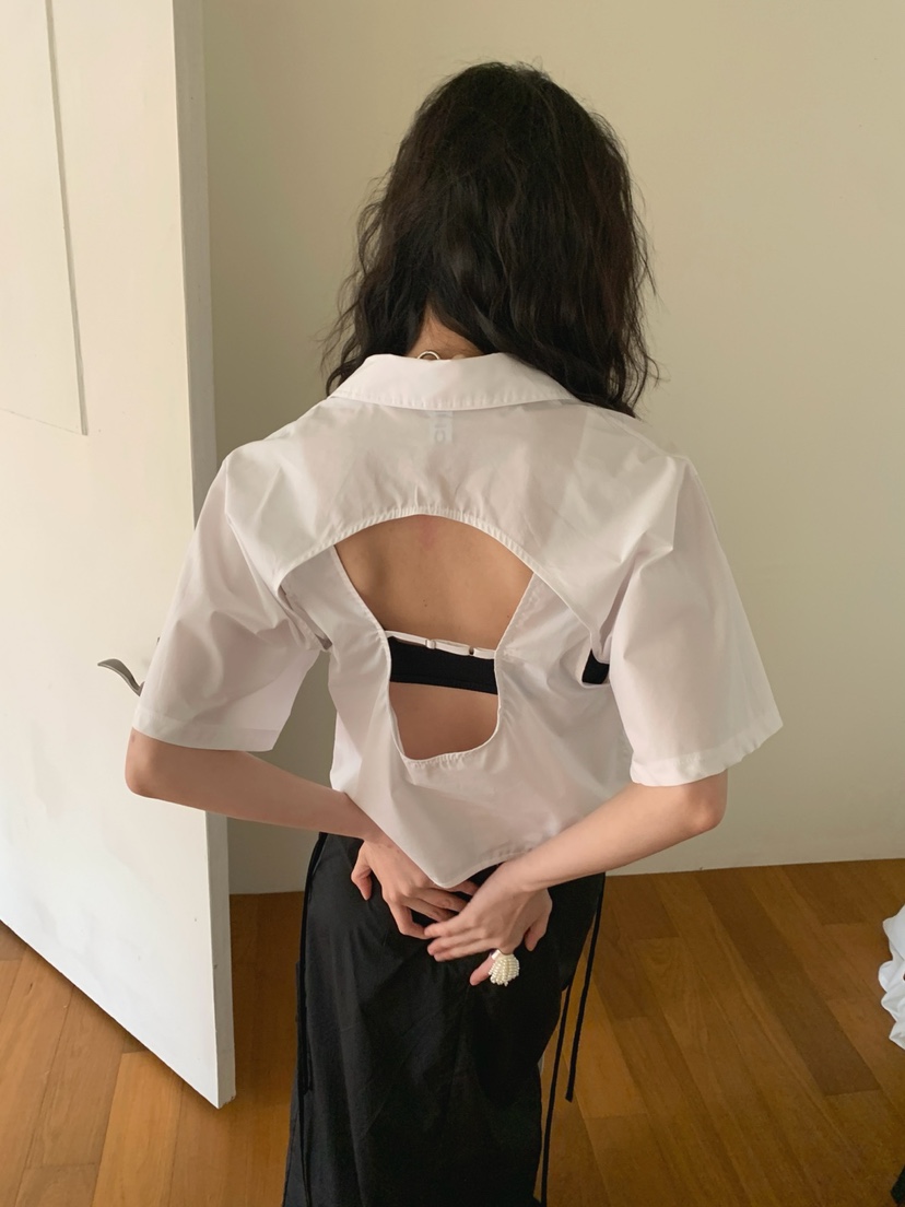 JKICHI韓國直郵女士新品25春夏休閑推薦襯衫蕾絲衫不含內搭JKICHI襯衫/蕾絲衫