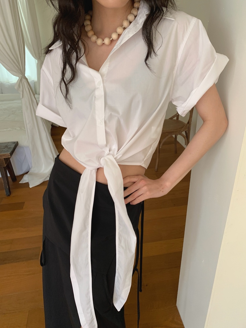 JKICHI韓國直郵女士新品25春夏休閑推薦襯衫蕾絲衫不含內搭JKICHI襯衫/蕾絲衫