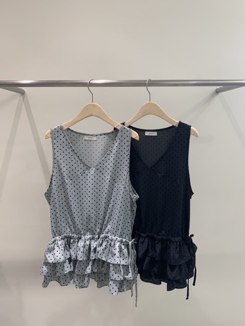 ZITTEN東大門直郵女士新品時尚休閑真品熱賣吊帶背心荷葉邊ZITTEN吊帶/背心
