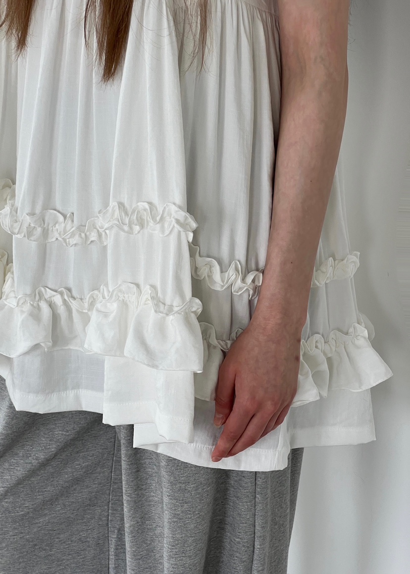 ANOTHER AVENUE韓國代購女士新品25春夏職業休閑連衣裙荷葉邊ANOTHER AVENUE連衣裙
