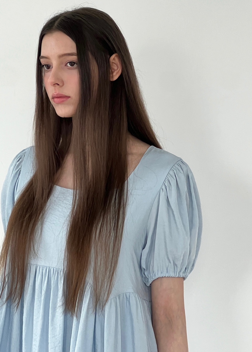 ANOTHER AVENUE韓國代購女士新品25春夏職業休閑連衣裙荷葉邊ANOTHER AVENUE連衣裙