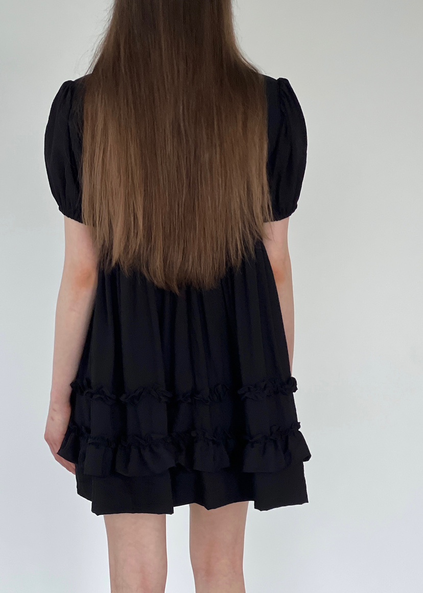 ANOTHER AVENUE韓國代購女士新品25春夏職業休閑連衣裙荷葉邊ANOTHER AVENUE連衣裙