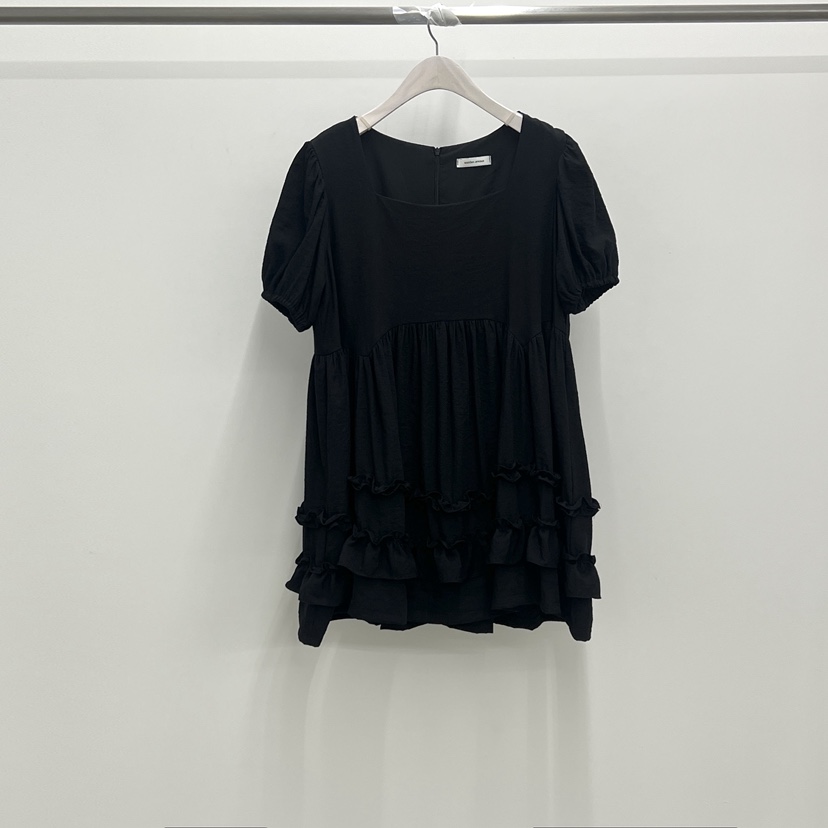 ANOTHER AVENUE韓國代購女士新品25春夏職業休閑連衣裙荷葉邊ANOTHER AVENUE連衣裙圖色4