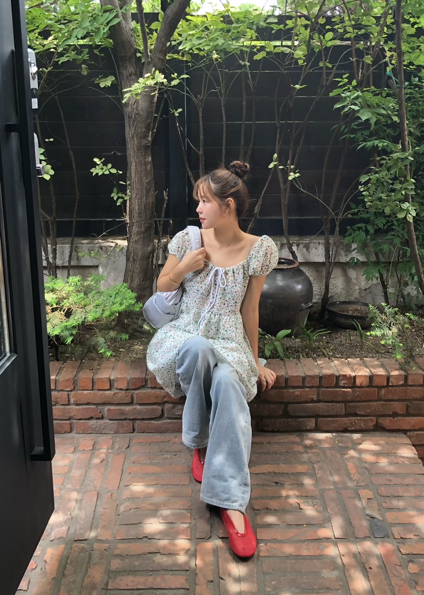OUPPT直郵韓國代購㊣女裝新品休閑時尚25春夏人氣推薦連衣裙OUPPT連衣裙
