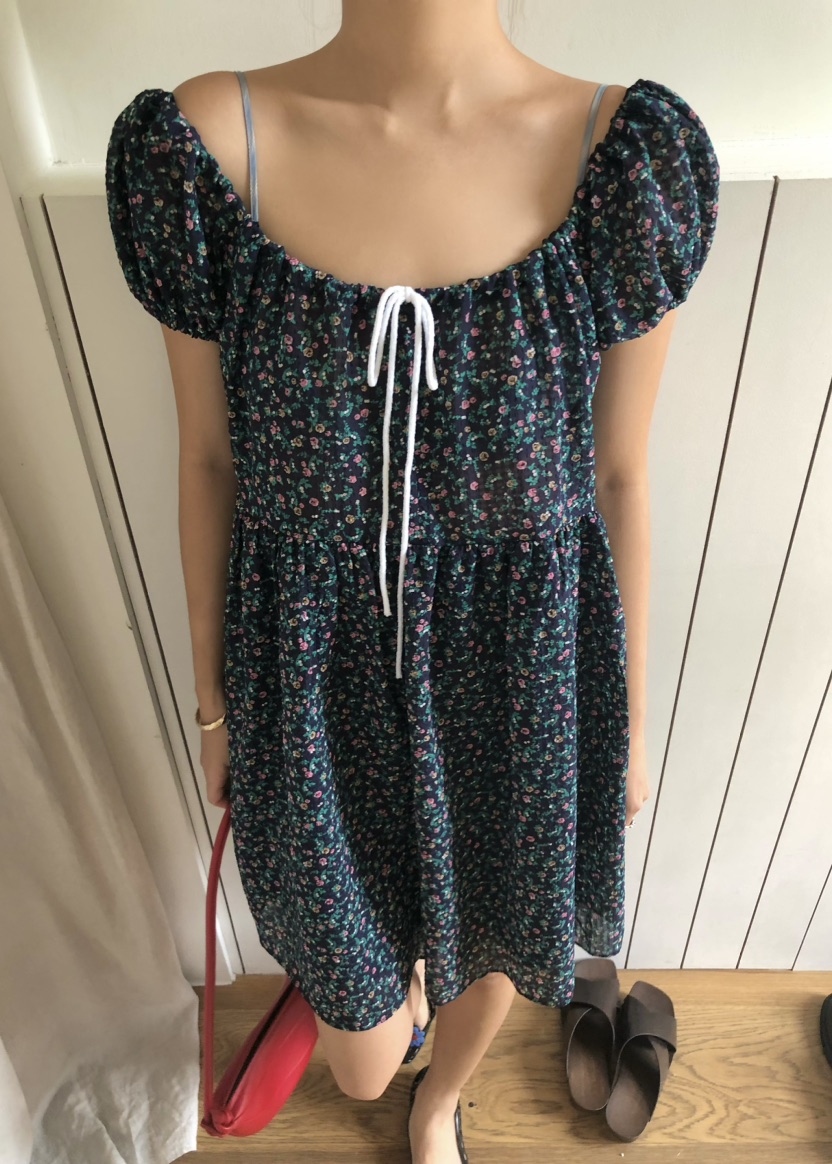 OUPPT直郵韓國代購㊣女裝新品休閑時尚25春夏人氣推薦連衣裙OUPPT連衣裙圖色2