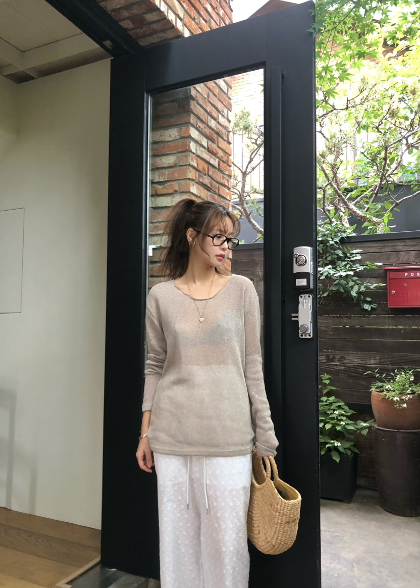 OUPPT直郵韓國代購㊣女裝新品25春夏休閑熱賣人氣時尚針織衫OUPPT針織衫