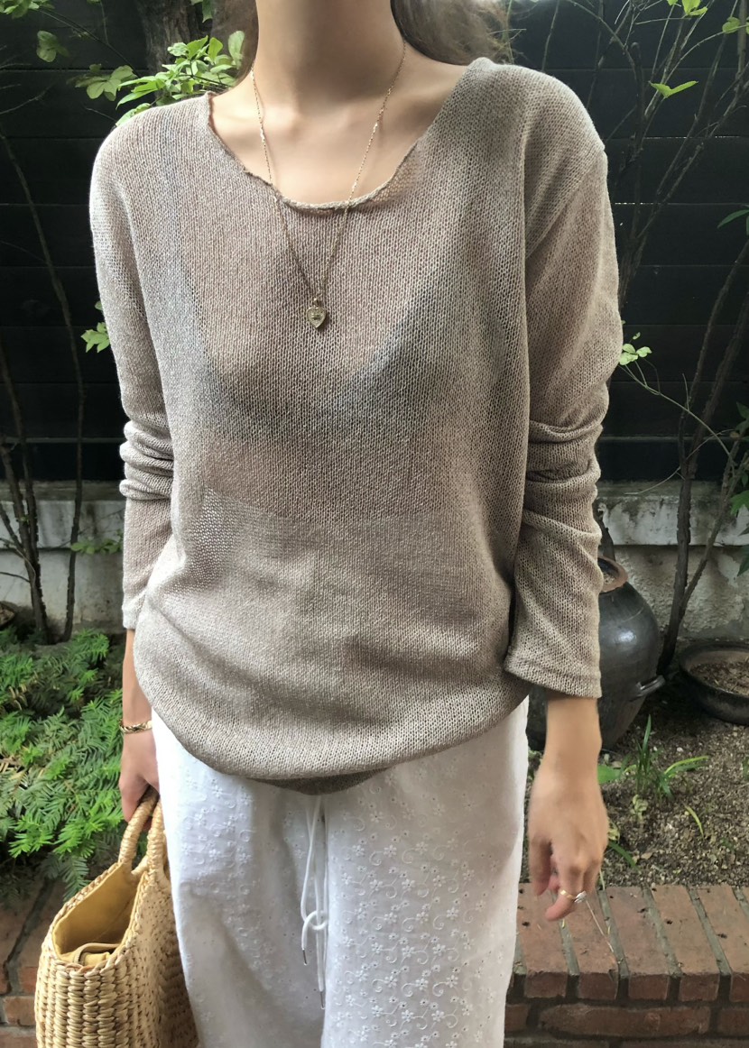 OUPPT直郵韓國代購㊣女裝新品25春夏休閑熱賣人氣時尚針織衫OUPPT針織衫圖色2