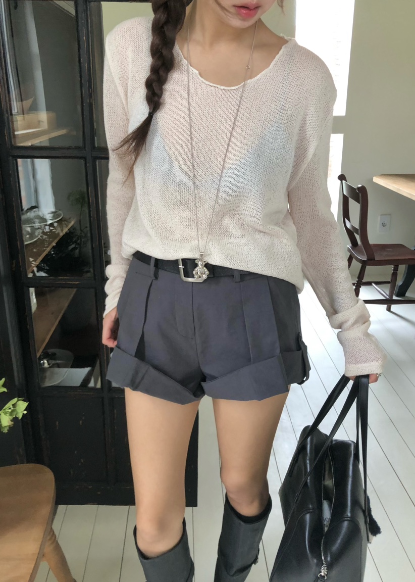 OUPPT直郵韓國代購㊣女裝新品25春夏休閑熱賣人氣時尚針織衫OUPPT針織衫圖色3