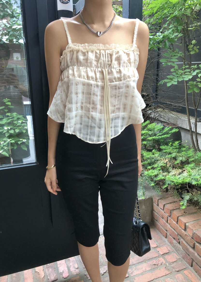 OUPPT韓國㊣直郵東大門代購女裝新款熱賣人氣休閑推薦吊帶背心OUPPT吊帶/背心