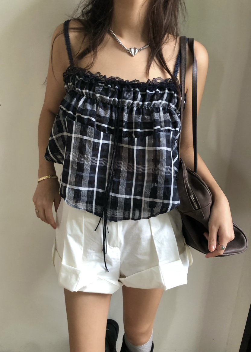 OUPPT韓國㊣直郵東大門代購女裝新款熱賣人氣休閑推薦吊帶背心OUPPT吊帶/背心