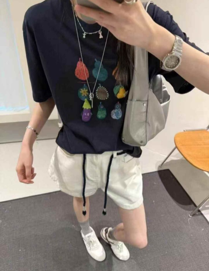 RICO韓國直郵㊣女裝新品25春夏時尚人氣推薦休閑熱賣T恤bling bling/RICOT恤