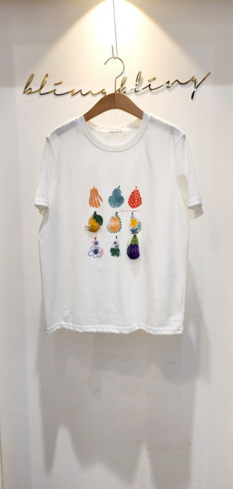 RICO韓國直郵㊣女裝新品25春夏時尚人氣推薦休閑熱賣T恤bling bling/RICOT恤圖色2