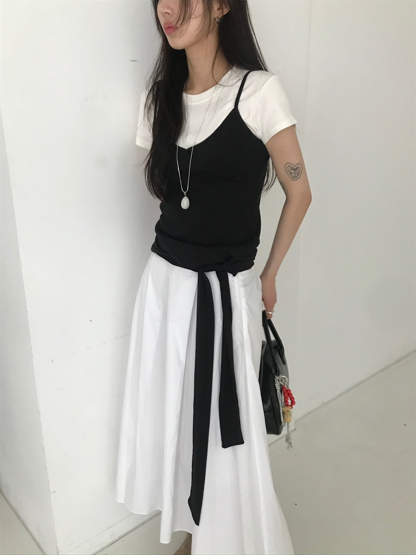 ESCHER韓國㊣直郵東大門代購女裝新款熱賣時尚休閑吊帶背心ESCHER吊帶/背心
