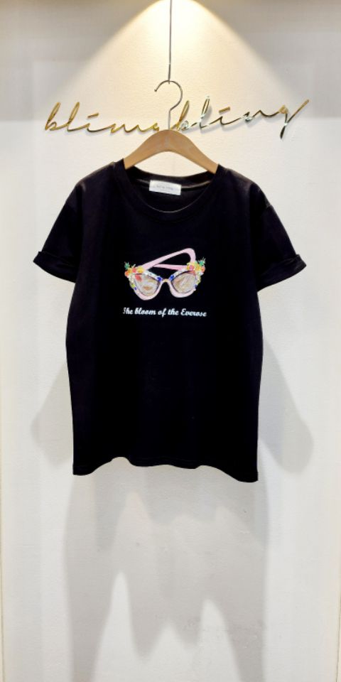 RICO直郵韓國代購㊣女裝新品熱賣25春夏時尚推薦休閑人氣T恤bling bling/RICOT恤圖色2