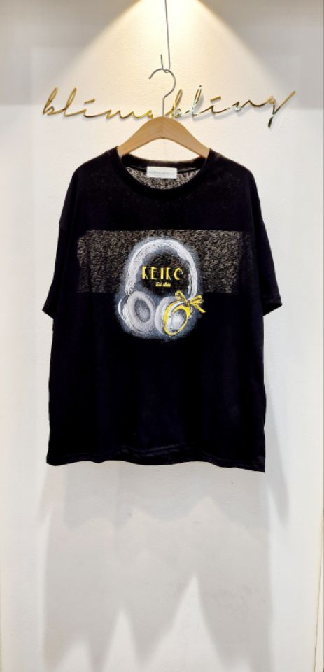RICO韓國直郵㊣女裝新品時尚推薦熱賣休閑25春夏人氣T恤bling bling/RICOT恤圖色2