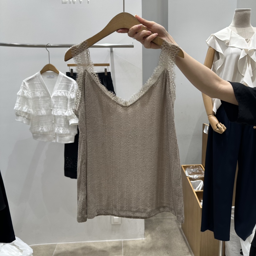 ENVY直郵韓國代購㊣女裝新品25春夏時尚熱賣推薦休閑吊帶背心ENVY吊帶/背心圖色2