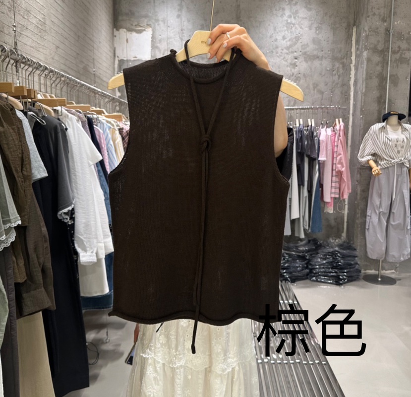 JUNI韓國直郵㊣東大門實拍女裝新款熱賣休閑推薦25春夏吊帶背心my juni吊帶/背心圖色3