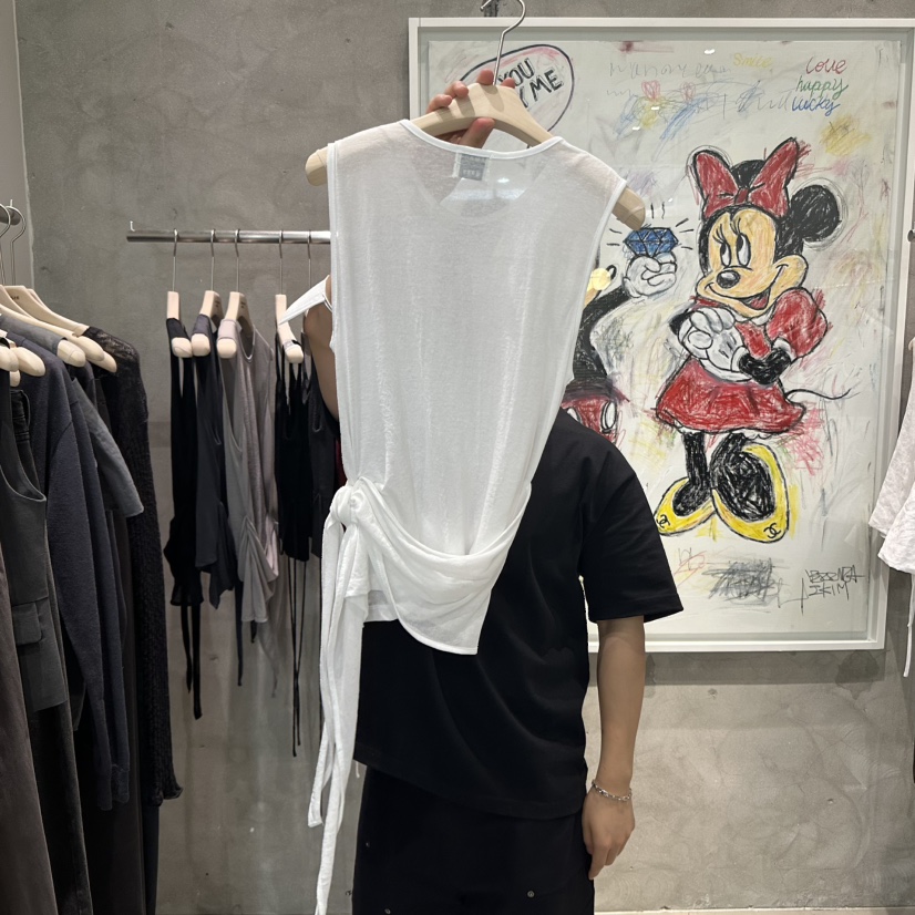 LAMAGIEPIE韓國直郵㊣女裝新款人氣時尚推薦熱賣休閑吊帶背心LAMAGIE GREY吊帶/背心