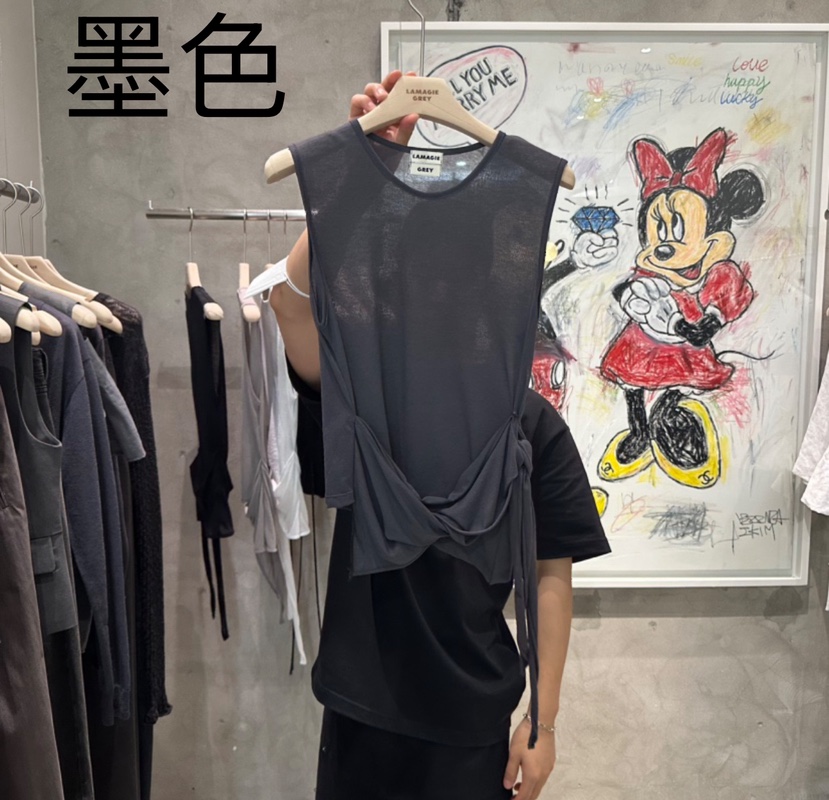 LAMAGIEPIE韓國直郵㊣女裝新款人氣時尚推薦熱賣休閑吊帶背心LAMAGIE GREY吊帶/背心圖色3