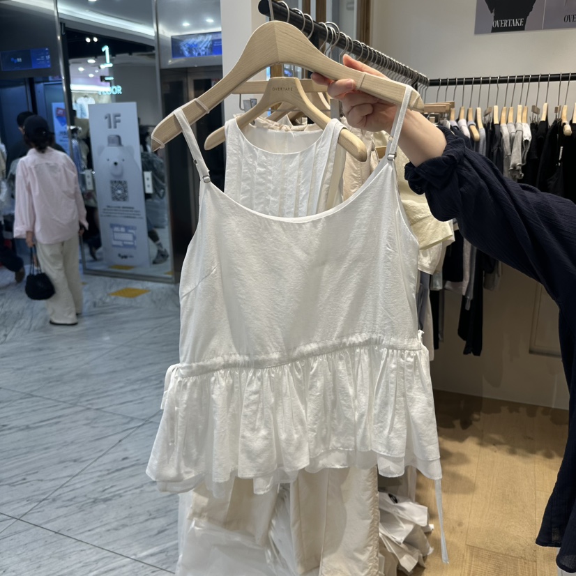 OVERTAKE韓國直郵㊣女裝新款推薦人氣熱賣25春夏休閑吊帶背心OVERTAKE吊帶/背心