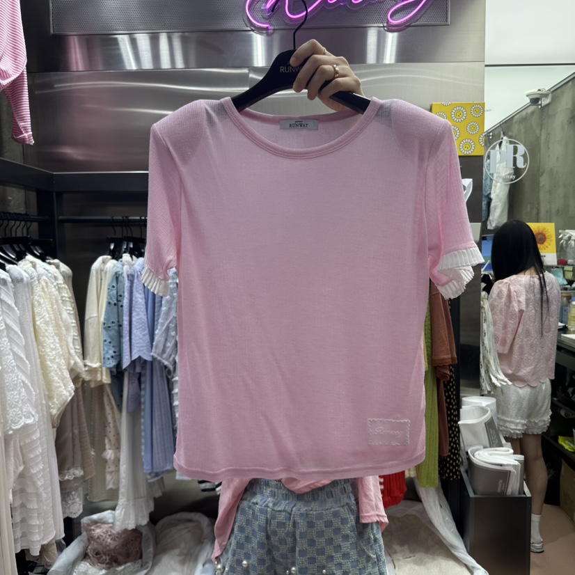 RUNWAY-런웨이韓國㊣直郵東大門代購女裝新品休閑熱賣時尚T恤RUNWAYT恤圖色2