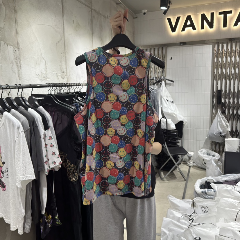 VANTA韓國直郵㊣女裝新品熱賣推薦人氣時尚25春夏休閑吊帶背心VANTA吊帶/背心
