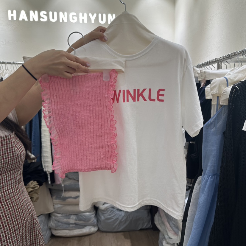 HANSUNGHYUN韓國㊣直郵東大門代購女裝新款時尚人氣吊帶背心HANSUNGHYUN吊帶/背心