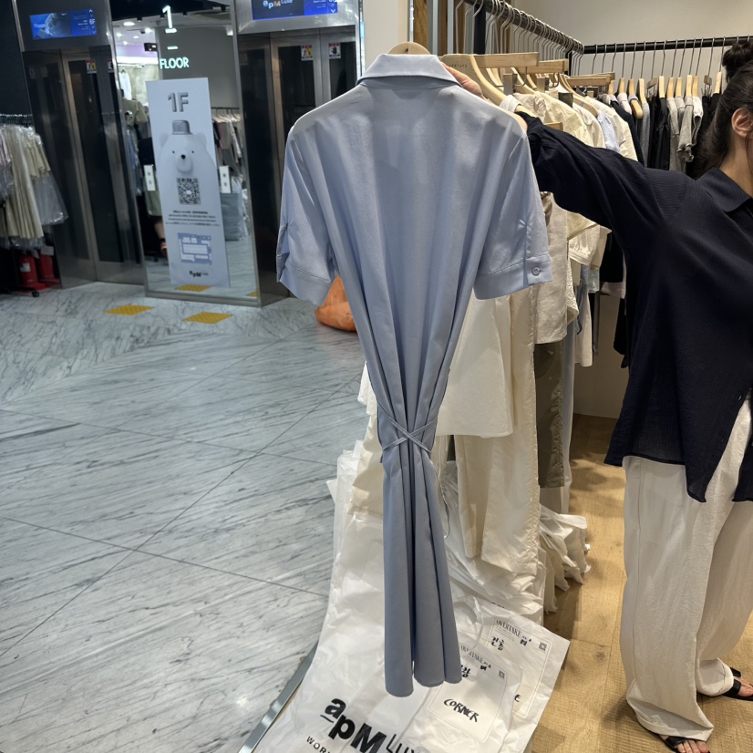 OVERTAKE韓國直郵㊣東大門實拍女裝新品人氣休閑25春夏連衣裙OVERTAKE連衣裙