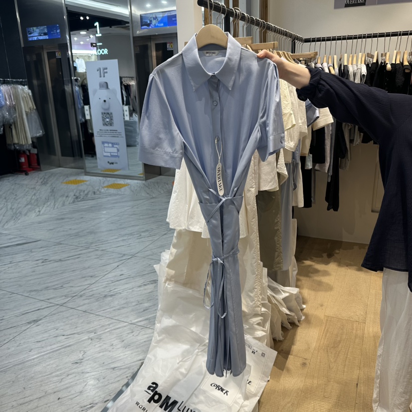 OVERTAKE韓國直郵㊣東大門實拍女裝新品人氣休閑25春夏連衣裙OVERTAKE連衣裙圖色2
