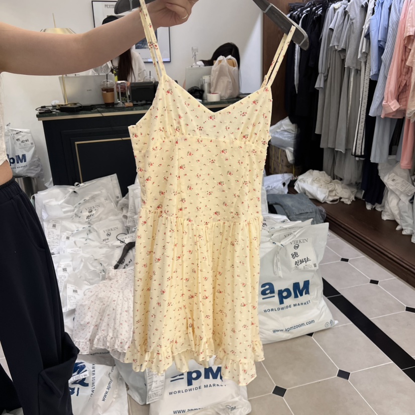 VIRKIN直郵韓國代購㊣女裝新品25春夏熱賣時尚人氣推薦連衣裙VIRKIN連衣裙圖色2