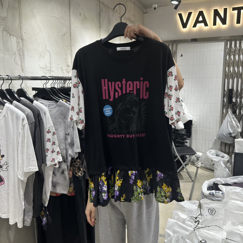 VANTA直郵韓國代購㊣女裝新款25春夏熱賣人氣時尚推薦休閑T恤VANTAT恤圖色2