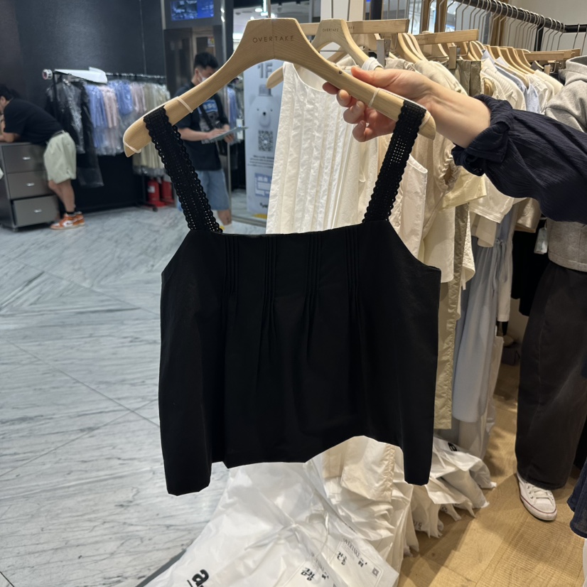 OVERTAKE韓國㊣直郵東大門代購女裝新品休閑人氣時尚吊帶背心OVERTAKE吊帶/背心圖色2