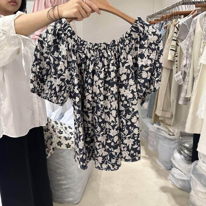 MELO韓國㊣直郵東大門代購女裝新款人氣時尚25春夏襯衫蕾絲衫MELO襯衫/蕾絲衫