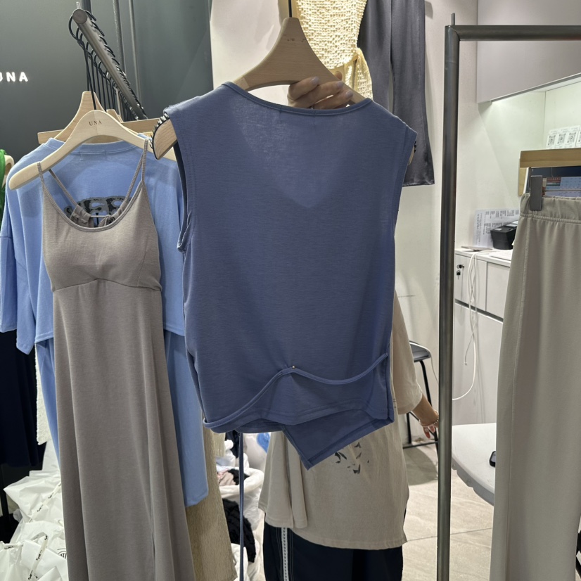 UNA/THE MAY直郵韓國代購㊣女裝新品休閑25春夏人氣吊帶背心THEMAY/UNA吊帶/背心