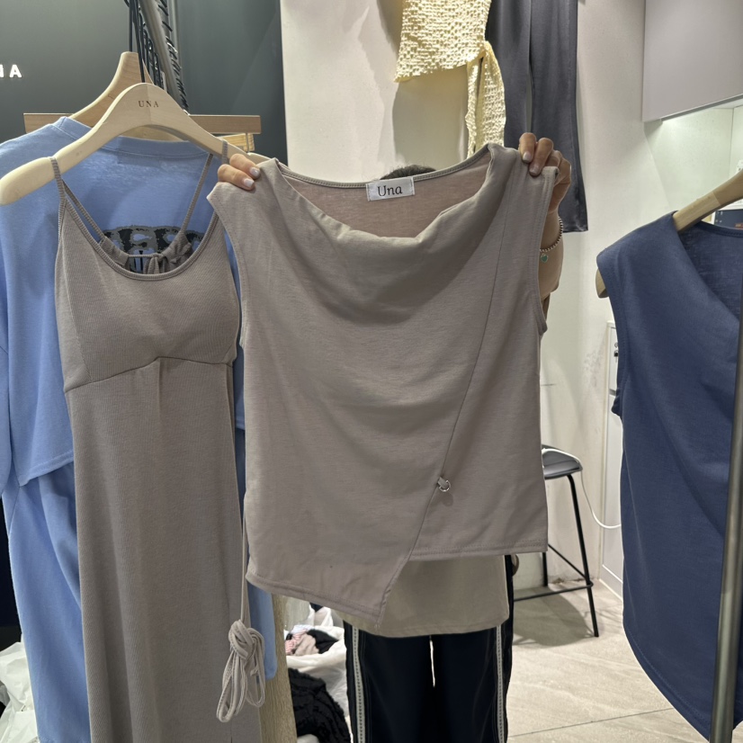 UNA/THE MAY直郵韓國代購㊣女裝新品休閑25春夏人氣吊帶背心THEMAY/UNA吊帶/背心圖色2