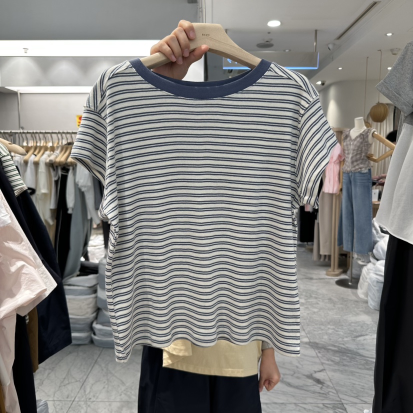 REVE-L直郵韓國代購㊣女裝新款休閑熱賣25春夏推薦人氣T恤REVE-LT恤
