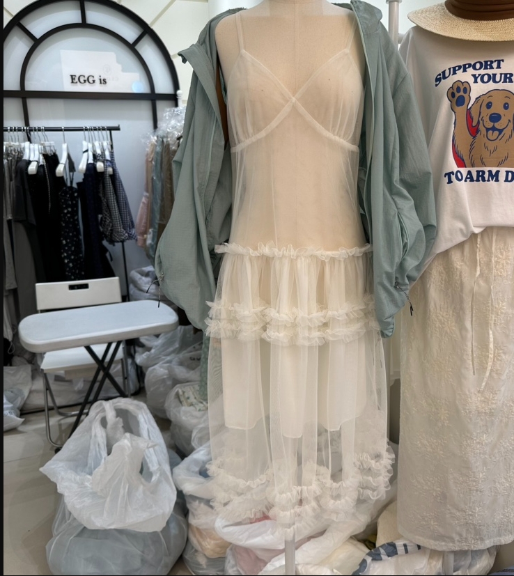 EGG IS韓國直郵㊣東大門實拍女裝新品時尚推薦人氣休閑連衣裙EGG IS連衣裙圖色3