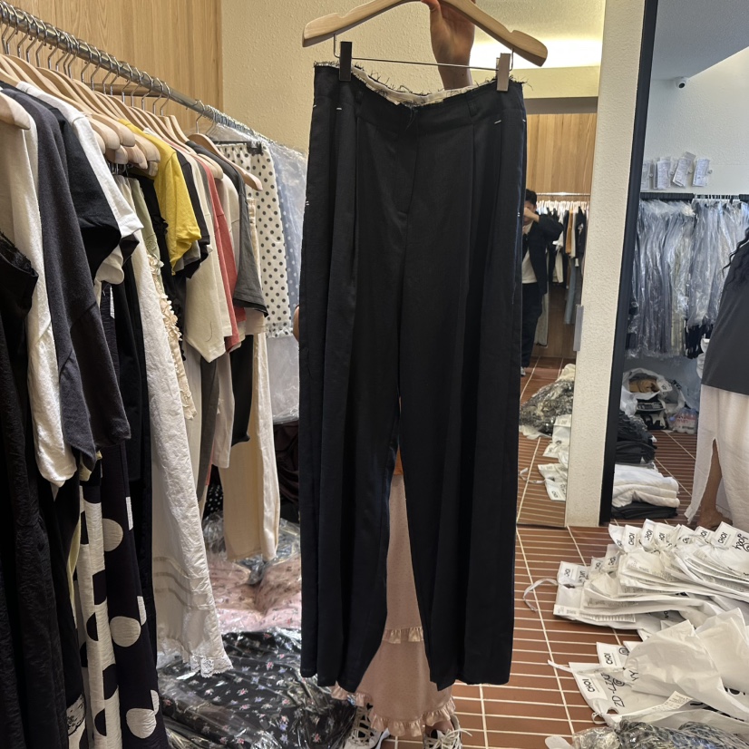 CHOI-L直郵韓國代購㊣女裝新品25春夏推薦人氣時尚休閑褲亞麻CHOI休閑褲圖色2