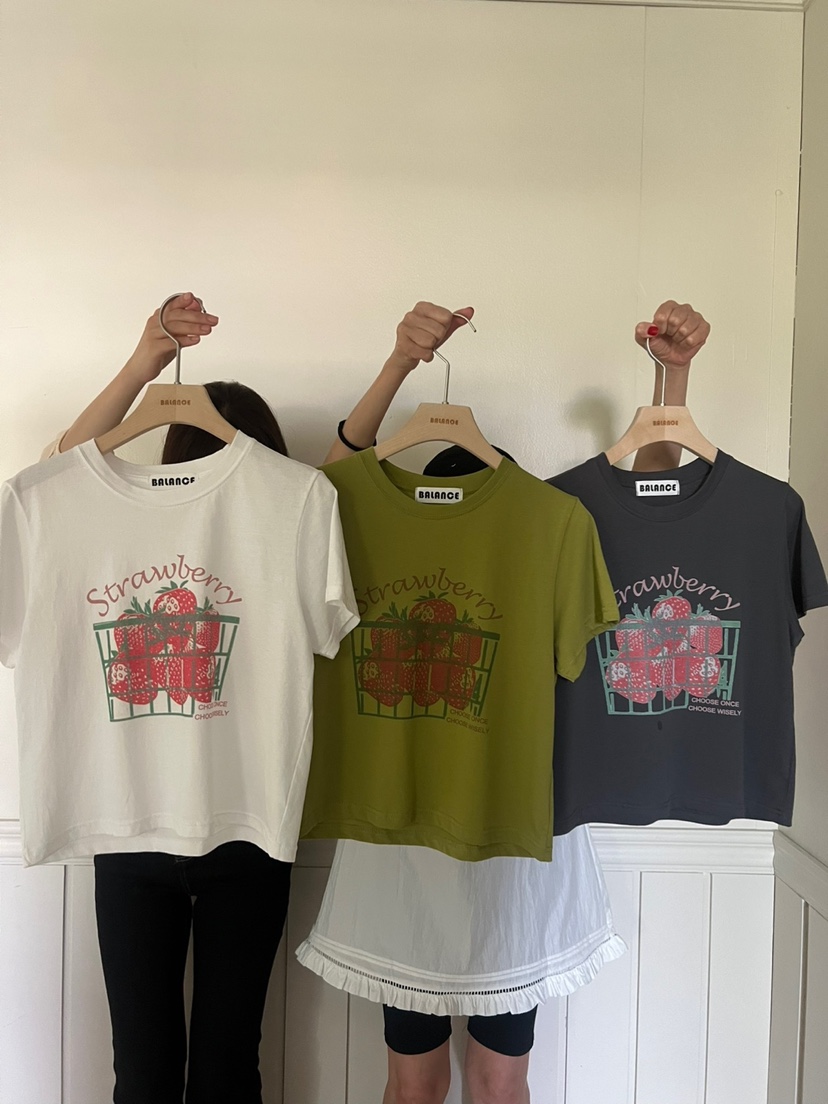 BALANCE直郵韓國代購㊣女裝新品人氣時尚熱賣25春夏休閑T恤BALANCET恤