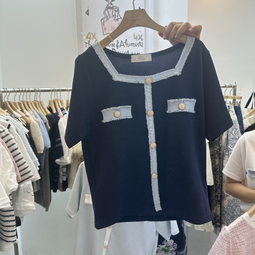 ABLESTUDIO東大門代購女裝新品人氣25春夏熱賣休閑職業針織衫ABLE STUDIO針織衫圖色3