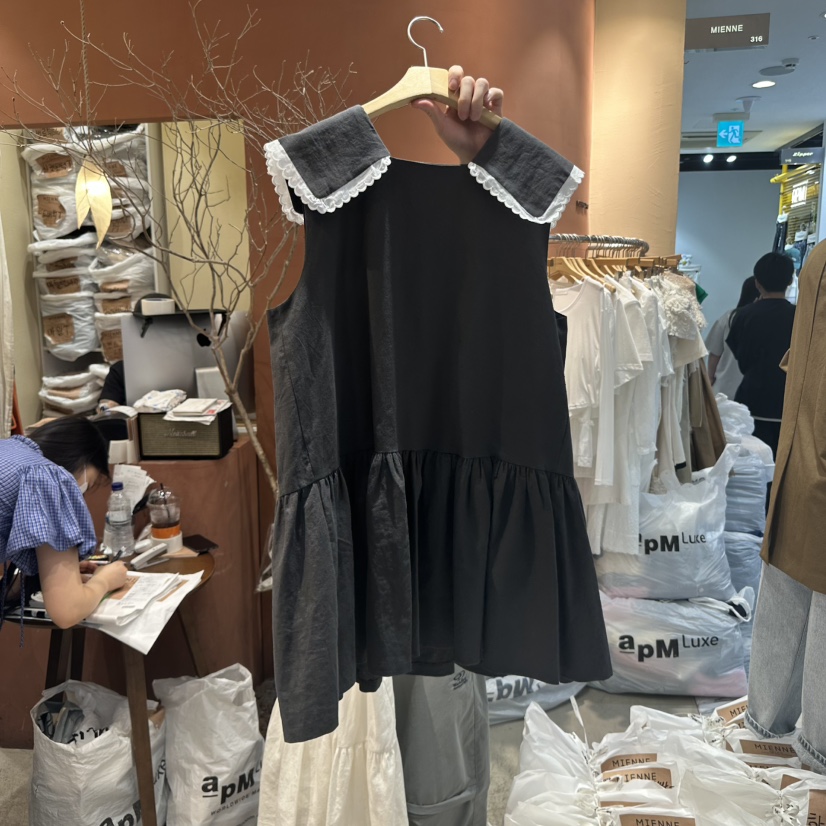MIENNE韓國直郵女裝新品推薦休閑真品人氣時尚25春夏連衣裙MIENNE連衣裙