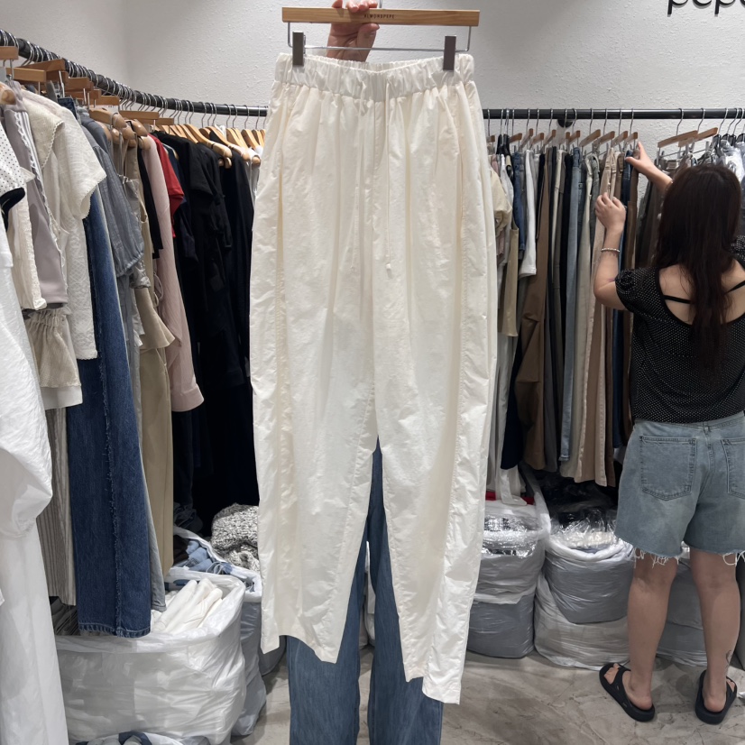 ALMOND PEPE東大門代購女裝新款25春夏休閑職業真品休閑褲ALMOND PEPE休閑褲