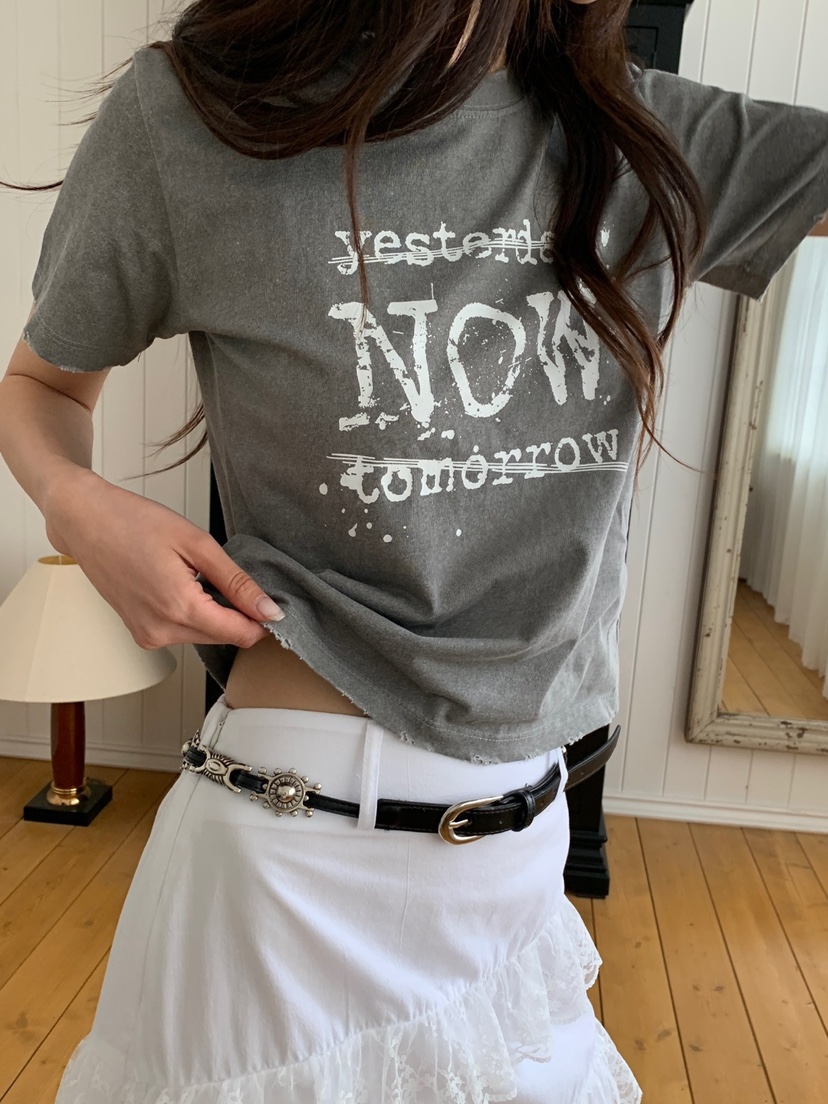MORE THAN-P韓國直郵女裝新款熱賣推薦職業休閑人氣25春夏T恤MORE THANT恤