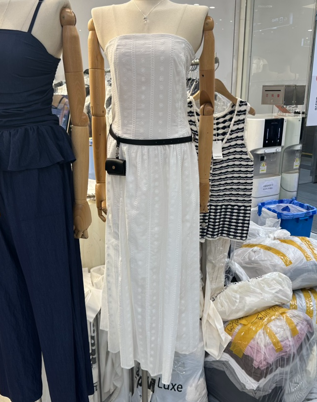 FOUNDATION東大門直郵女裝新品職業人氣熱賣連衣裙不含腰帶FOUNDATION連衣裙圖色2