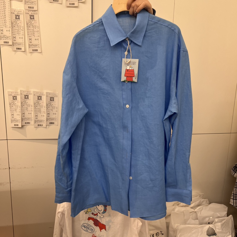DOHWAJI韓國代購女士新款職業推薦25春夏時尚襯衫蕾絲衫亞麻DOHWAJI襯衫/蕾絲衫