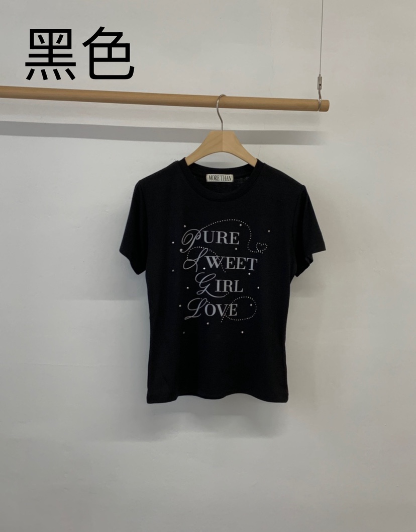 MORE THAN-P東大門實拍女士新款25春夏真品時尚熱賣休閑T恤MORE THANT恤圖色4