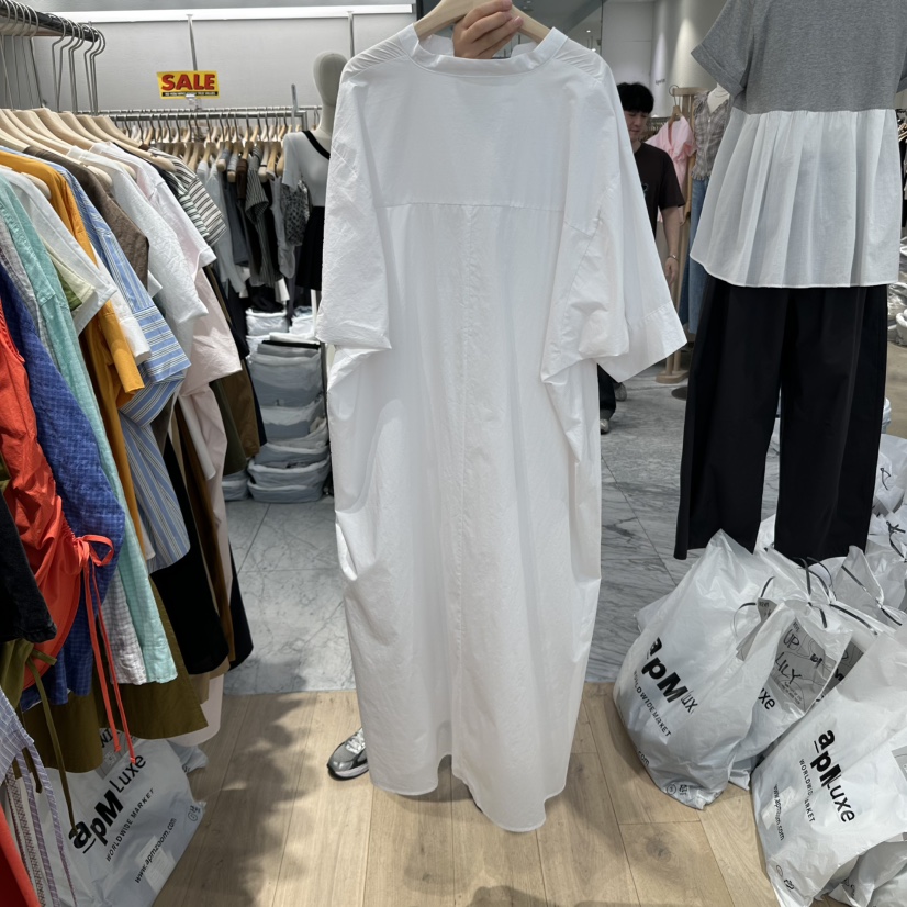 REVE-L韓國代購女士新品真品推薦休閑人氣職業25春夏連衣裙口袋REVE-L連衣裙