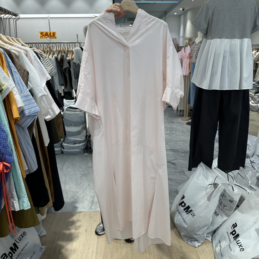 REVE-L韓國代購女士新品真品推薦休閑人氣職業25春夏連衣裙口袋REVE-L連衣裙圖色2