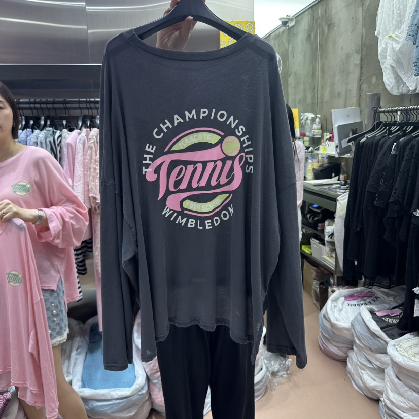 RUNWAY-런웨이韓國代購女裝新款職業25春夏熱賣時尚長袖T恤RUNWAY長袖T恤