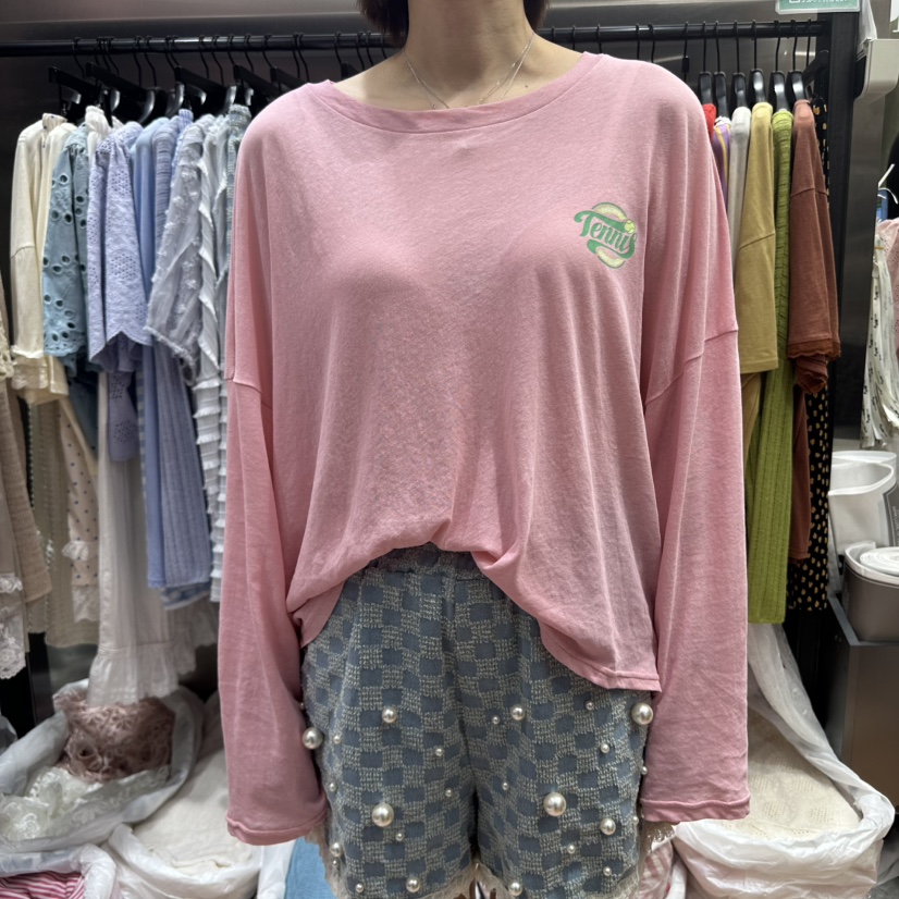 RUNWAY-런웨이韓國代購女裝新款職業25春夏熱賣時尚長袖T恤RUNWAY長袖T恤